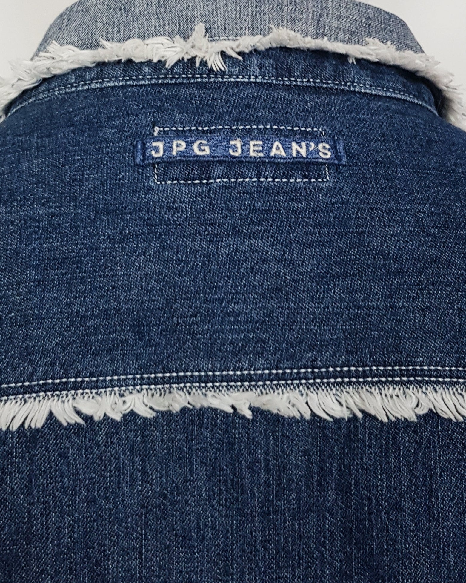 JEAN PAUL GAULTIER fringed denim shirt 1990