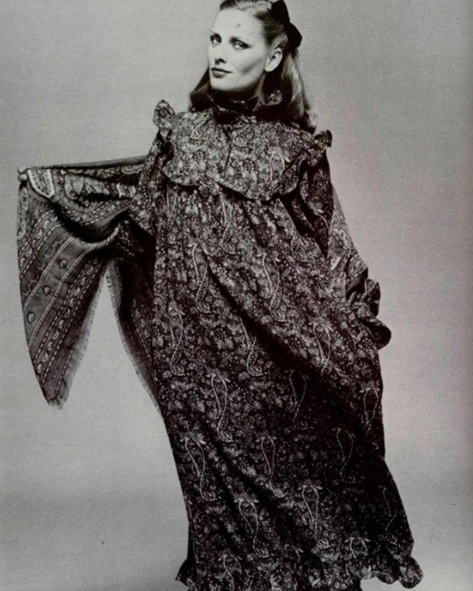 YVES SAINT LAURENT Rive Gauche "Russian Collection" Dress FW 1977