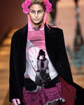 JEAN PAUL GAULTIER Printed mesh Hoodie FW 2003