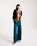 ESCADA statement velvet embroidered jacket 1980