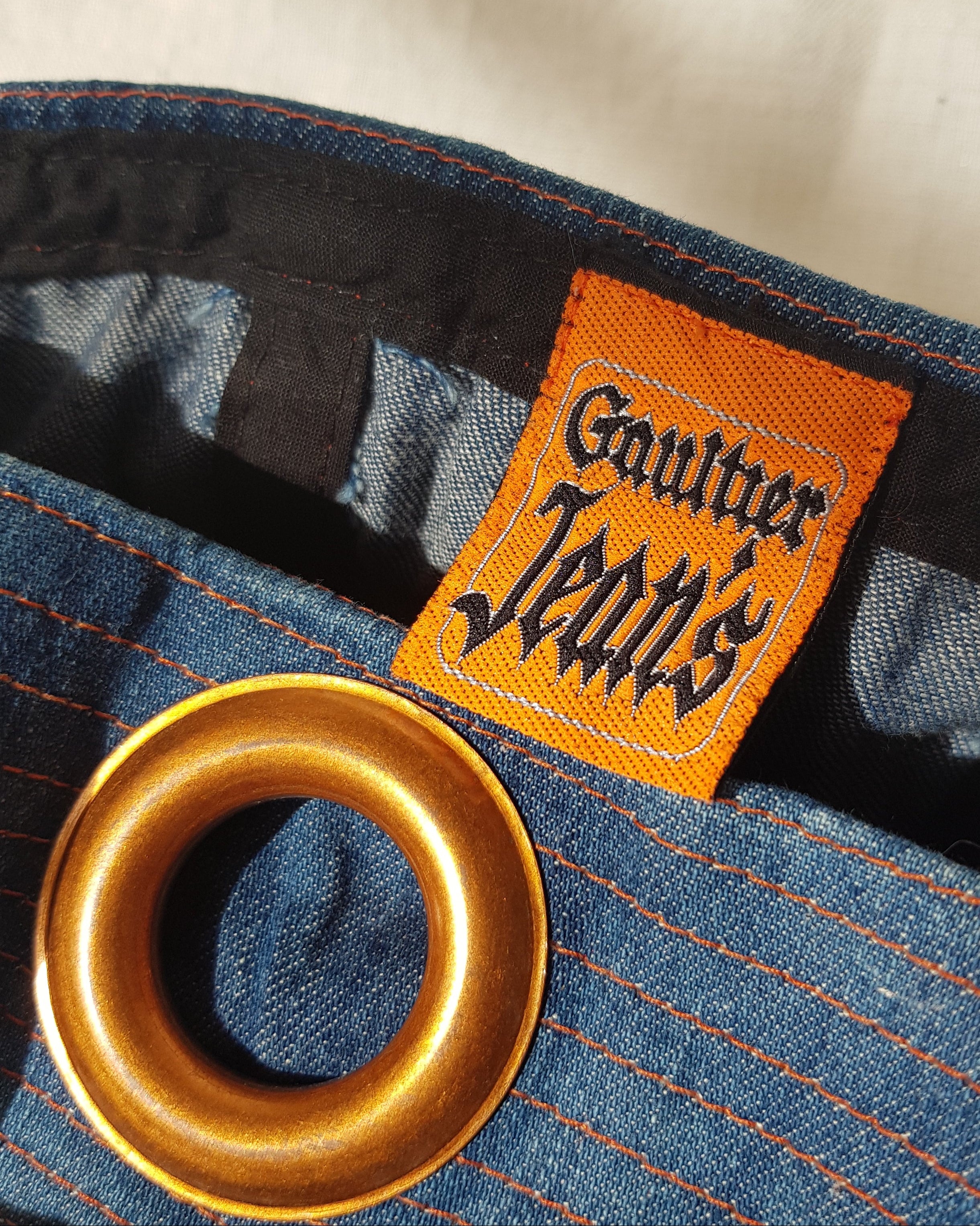 JEAN PAUL GAULTIER JEANS denim sailor hat 1990