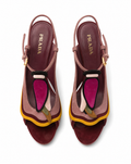 PRADA Multicolor Suede Floral Fairy Collection Sandal SS 2008