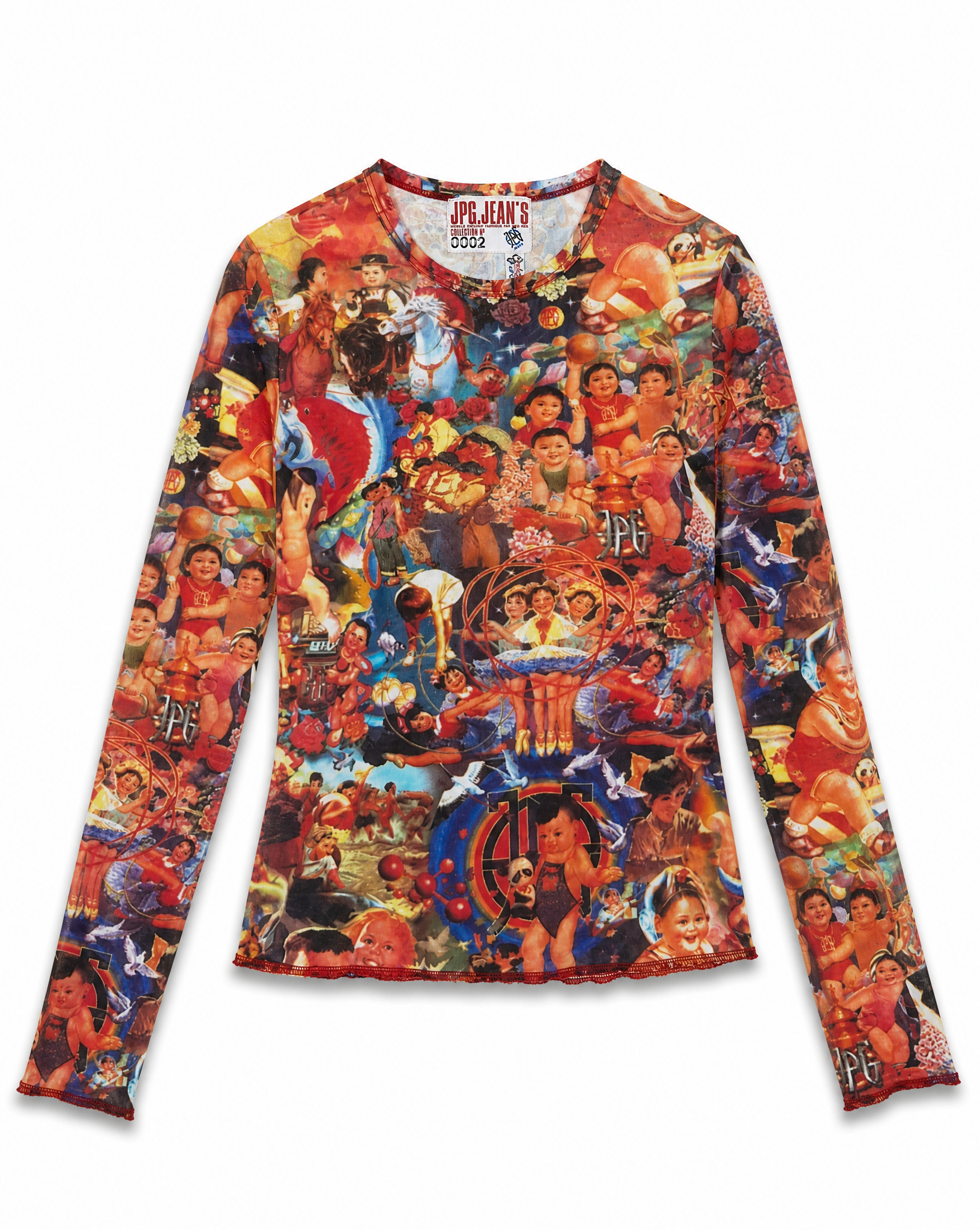 JEAN PAUL GAULTIER Chinese propaganda Top 1990