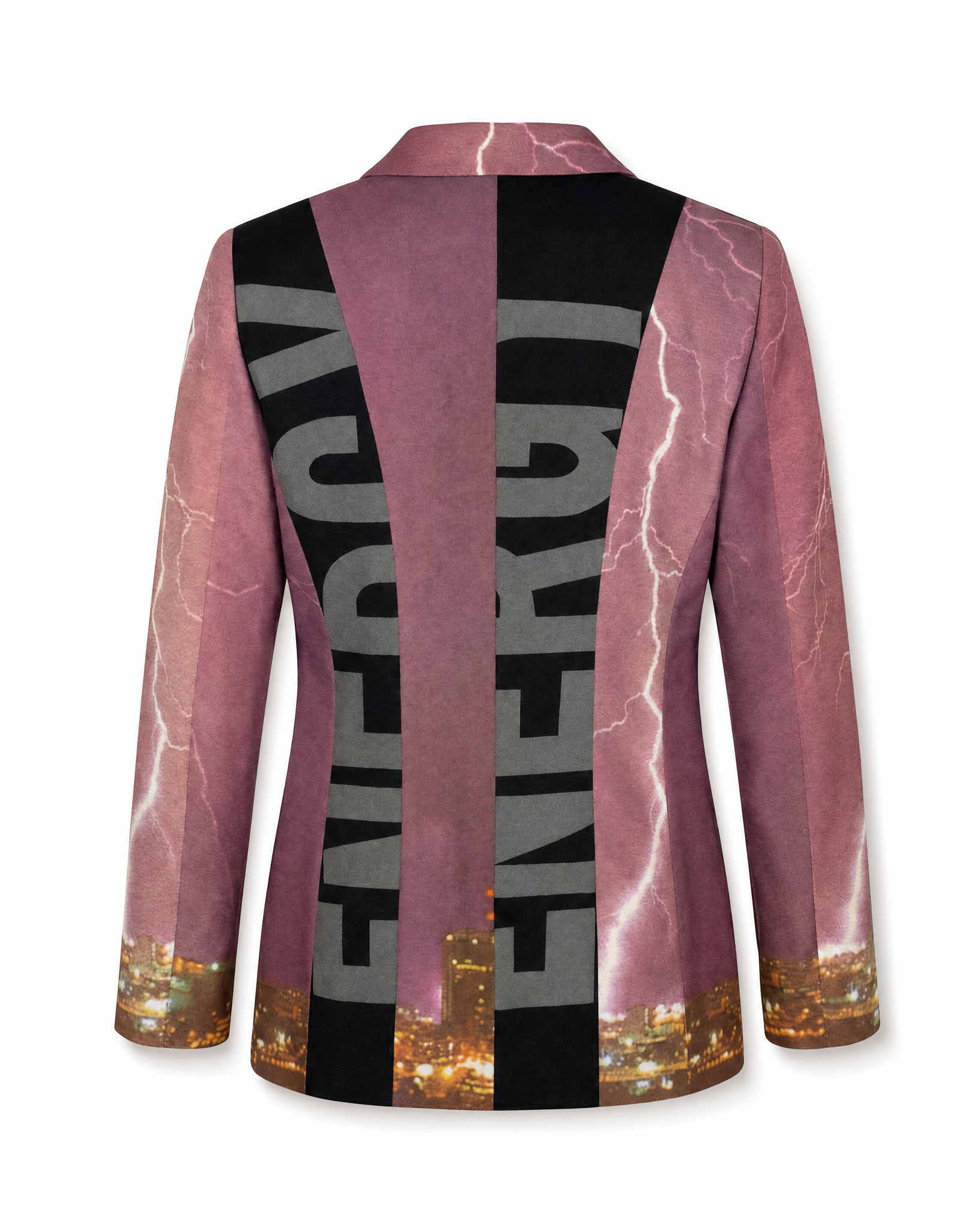 MOSCHINO Printed Vest Jacket with Trompe-l’Œil Motif 1990