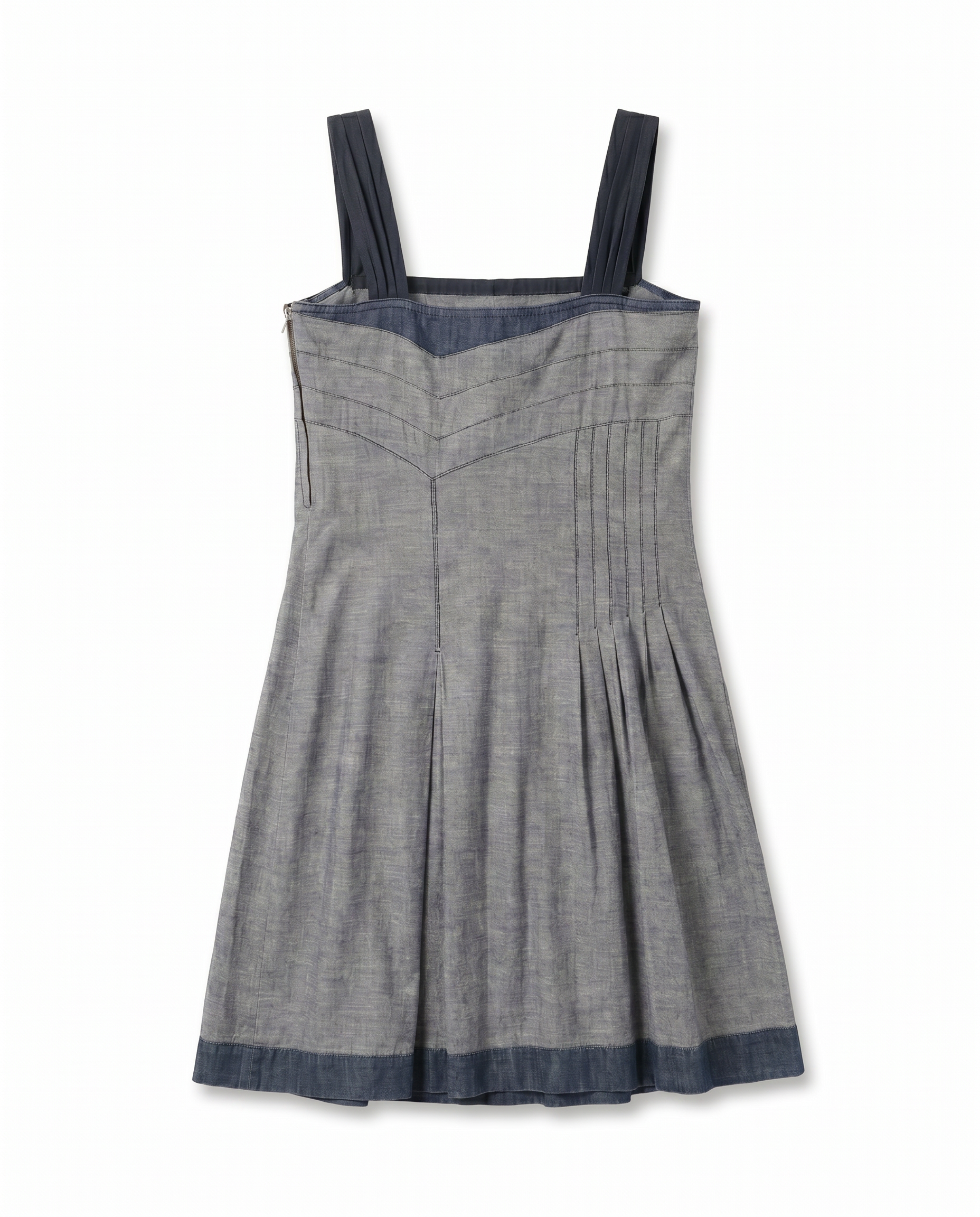 MIU MIU ARCHIVE DENIM MIDI DRESS SS 2006