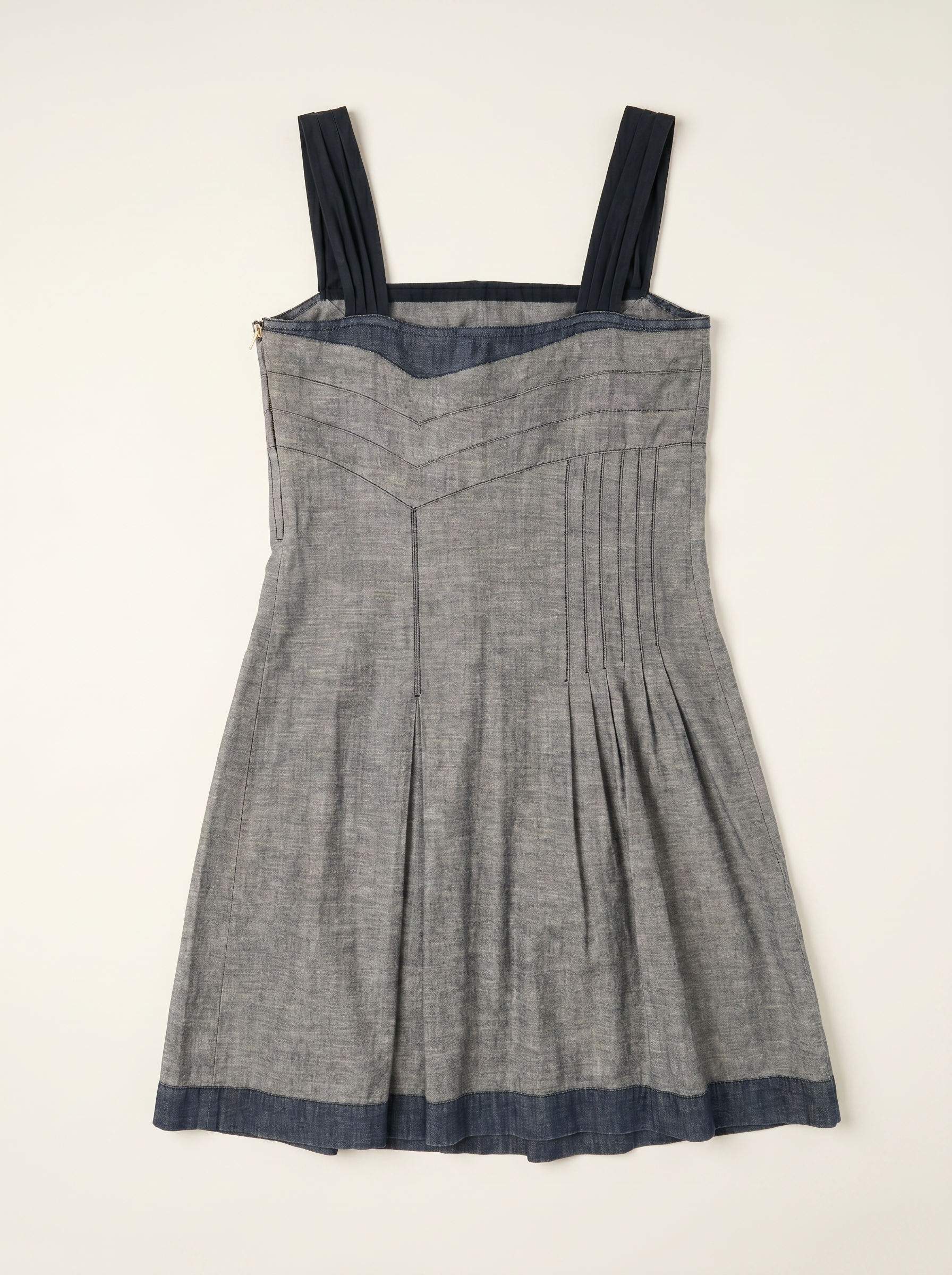 MIU MIU ARCHIVE DENIM MIDI DRESS SS 2006
