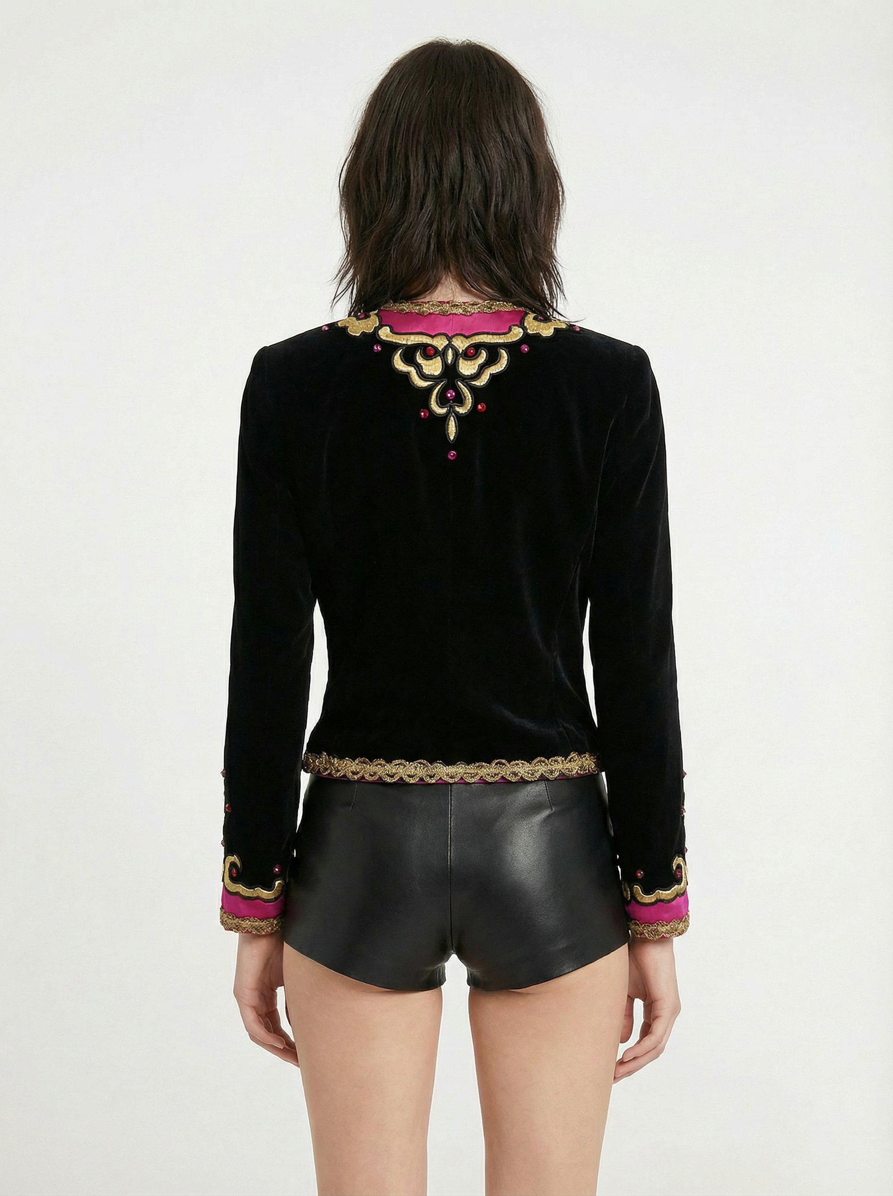 ESCADA statement velvet embroidered jacket 1980