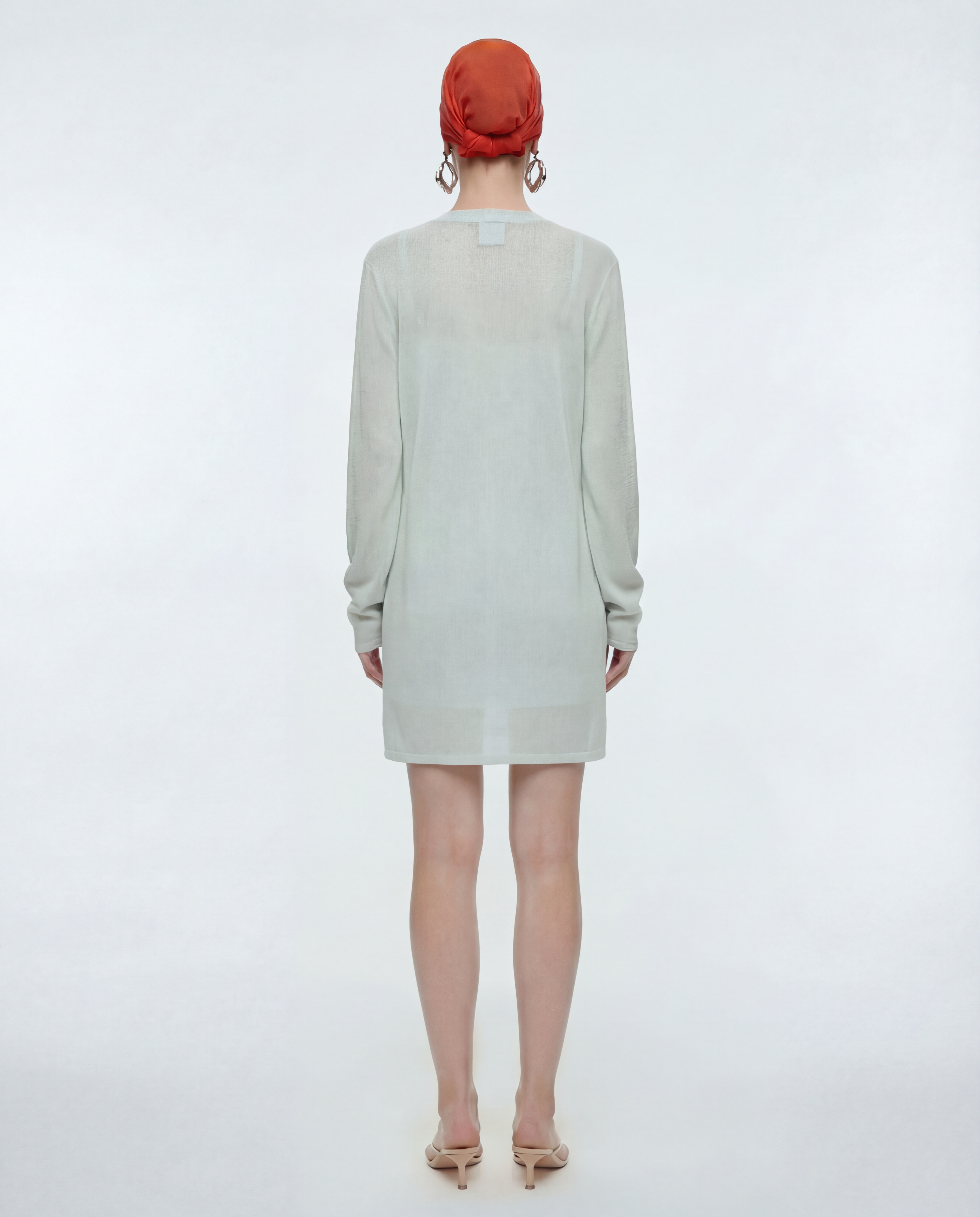 CHANEL Iridescent Mini Dress & Cardigan Set Ensemble circa 2000