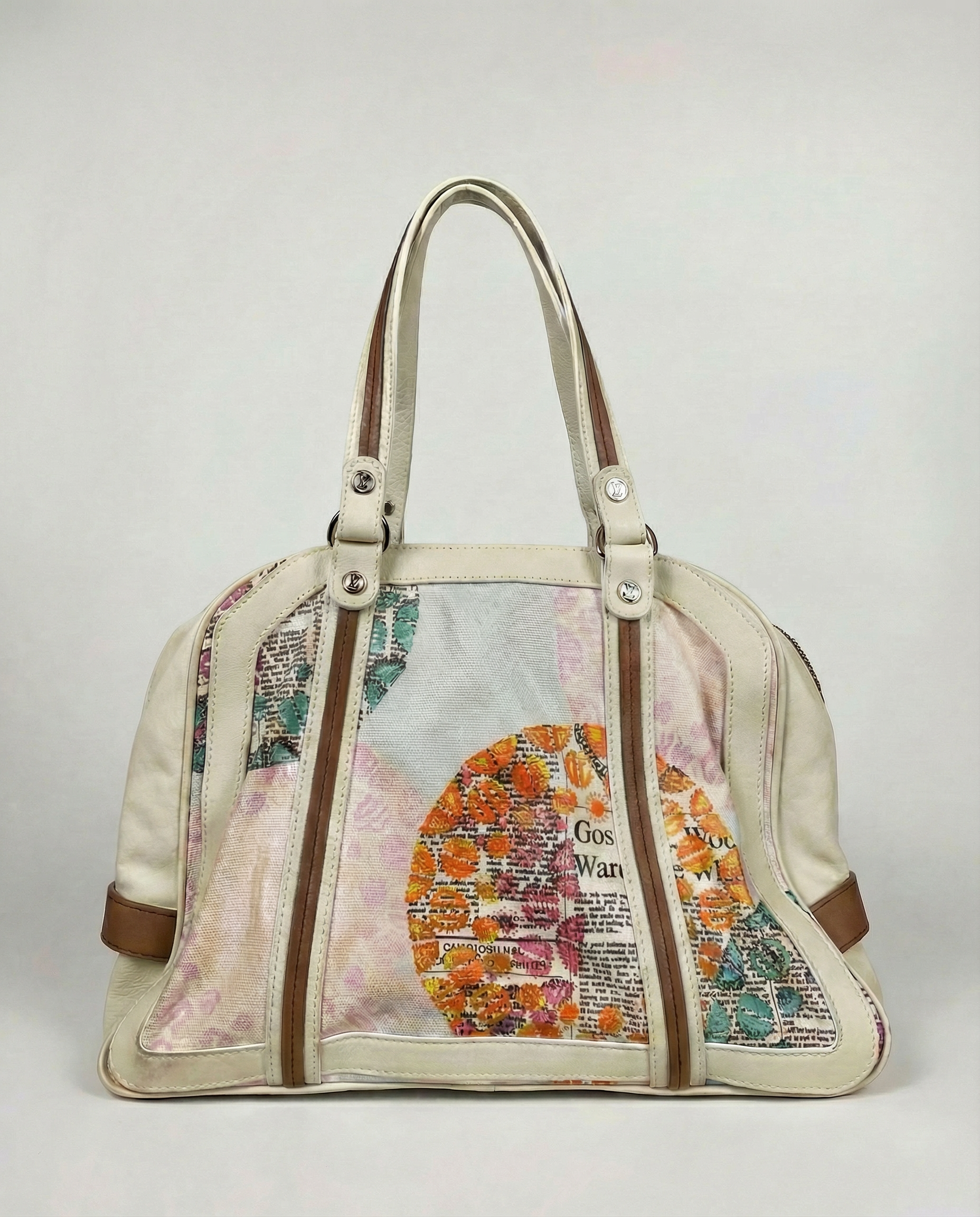 JOHN GALLIANO Newspaper Gazette Shoulder Bag 2000