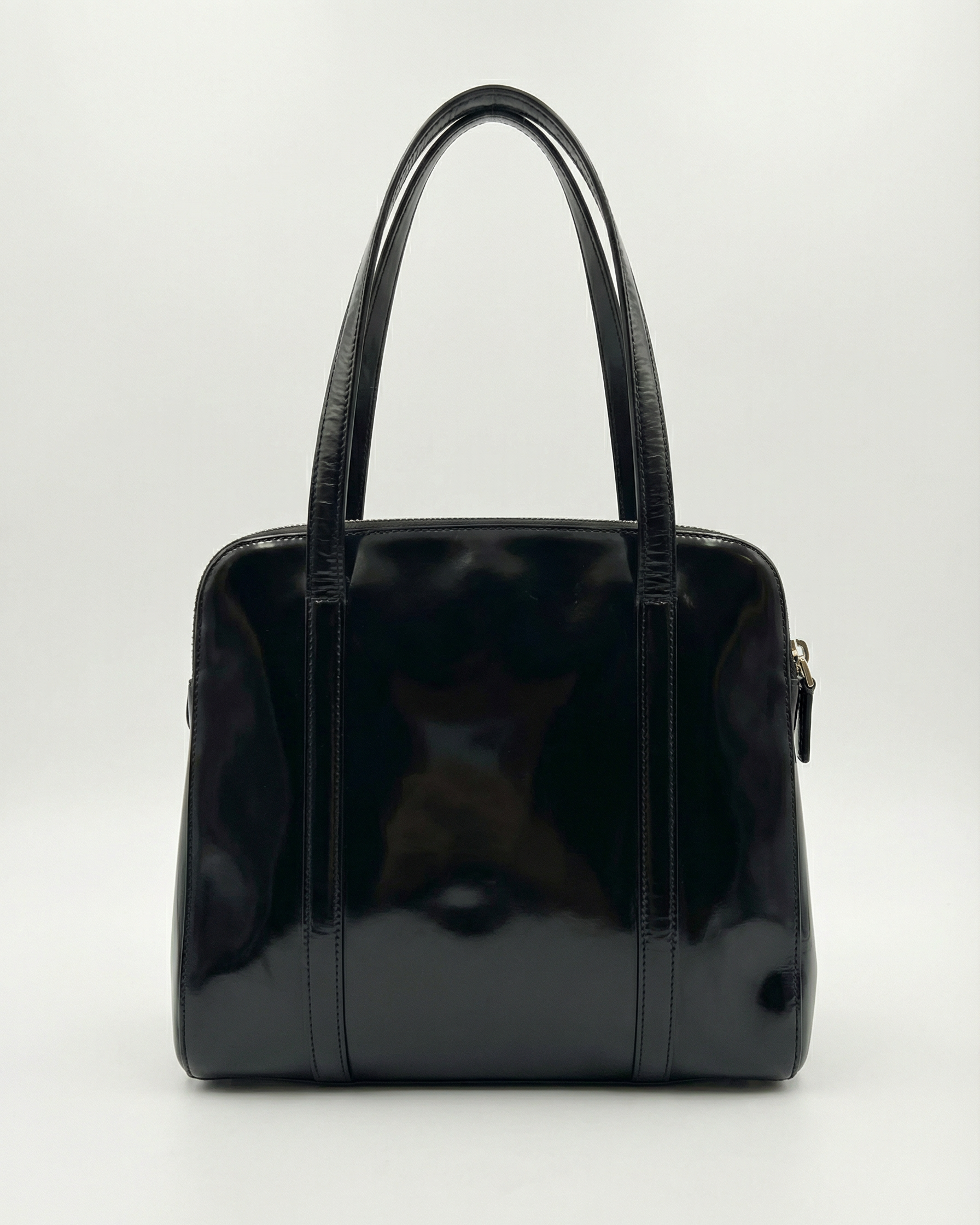 PRADA Black Spazzolato Tote 1995