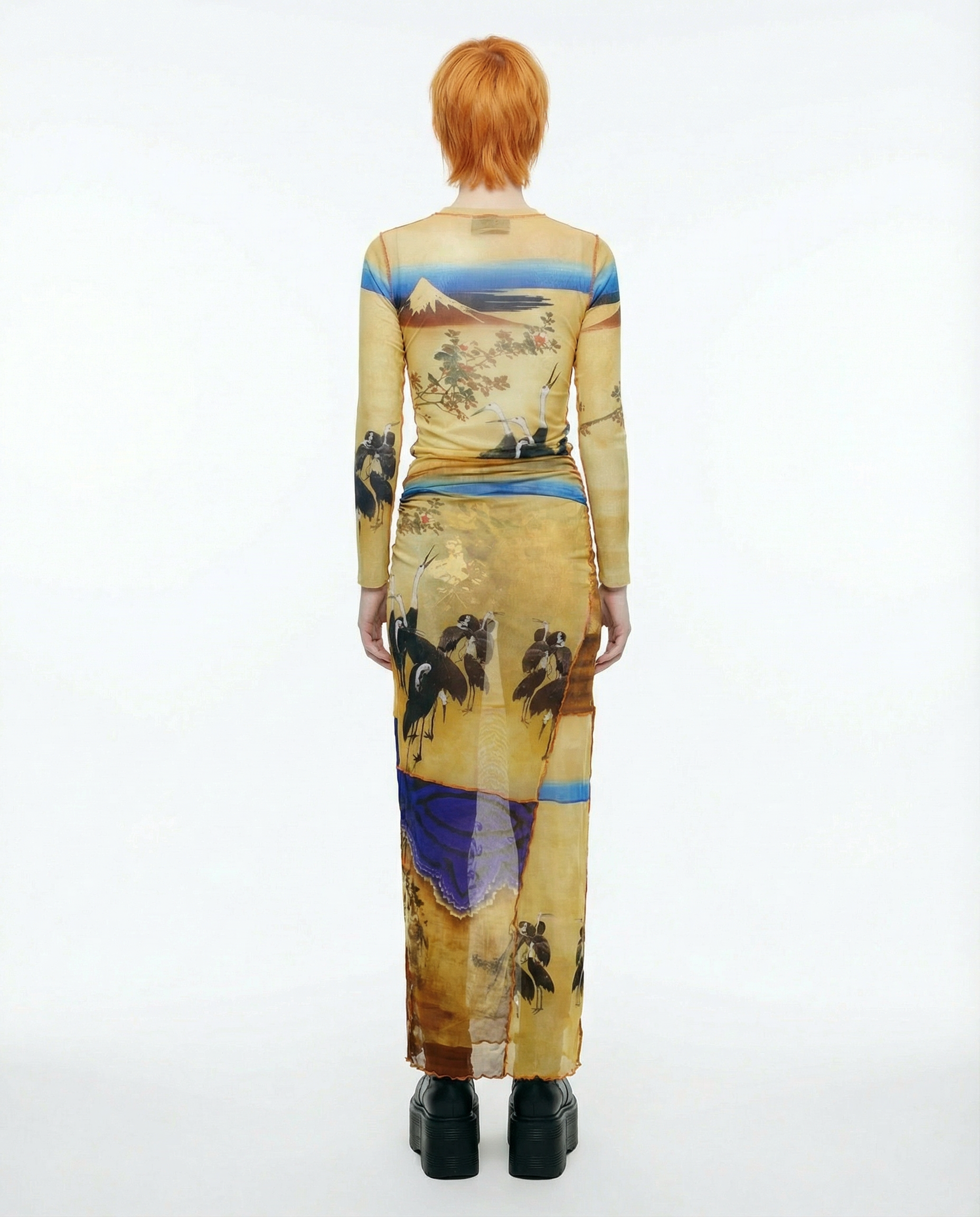 JEAN PAUL GAULTIER Mount Fuji mesh set SS 1999