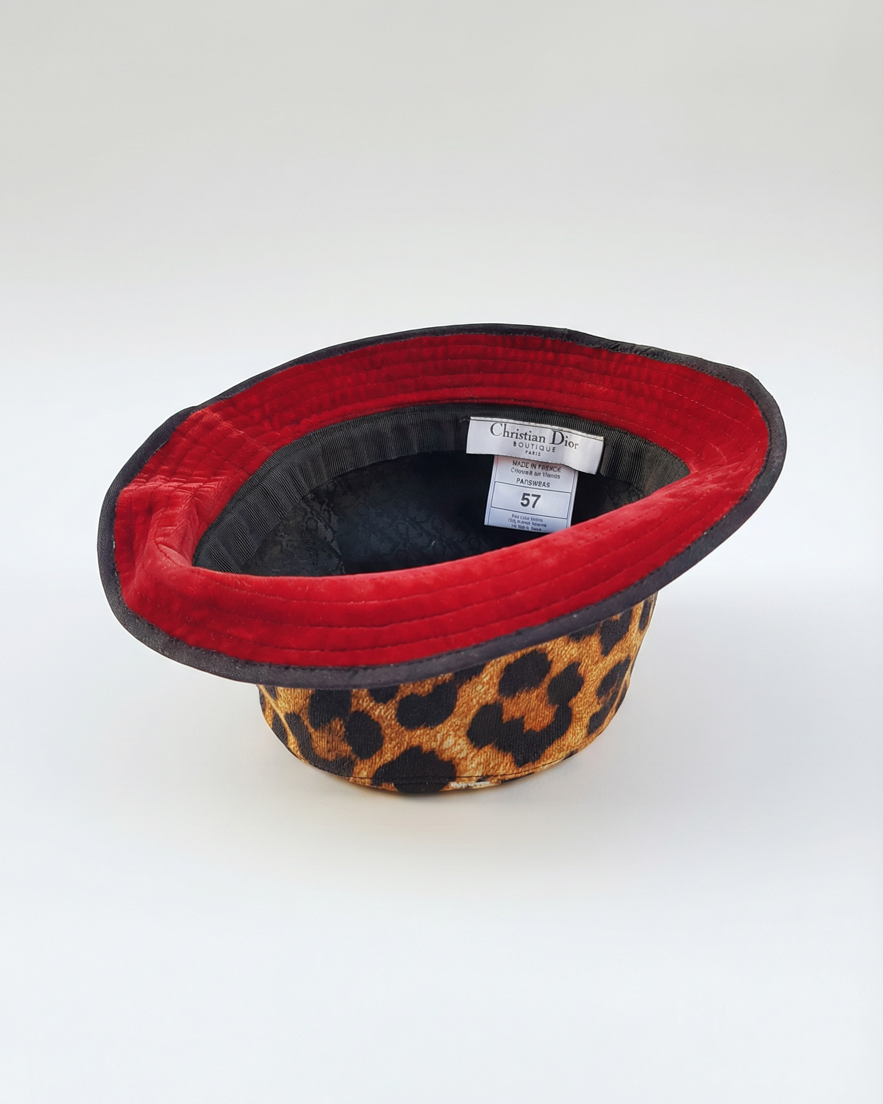 CHRISTIAN DIOR by John Galliano leopard hat AW 2004