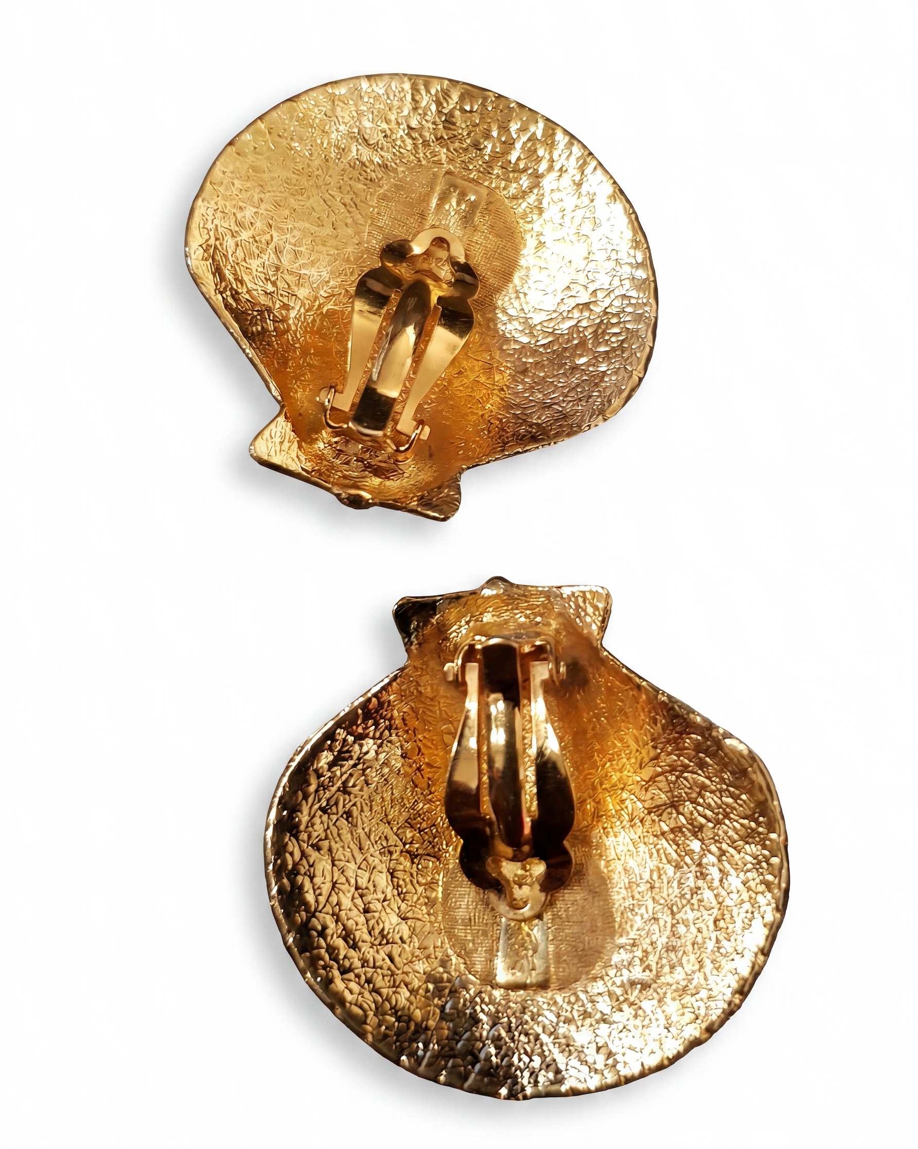 Yves Saint Laurent Vintage Shell Shaped Earrings