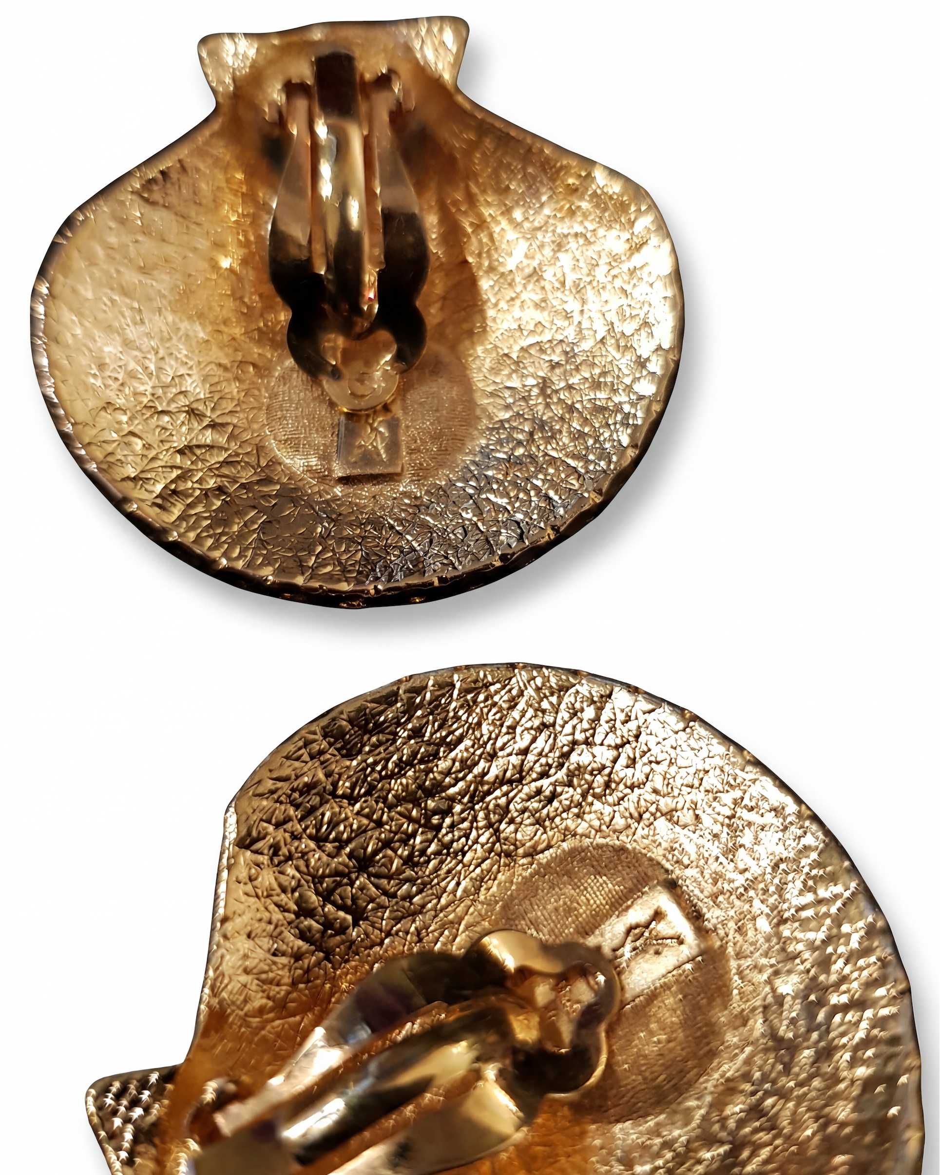 Yves Saint Laurent Vintage Shell Shaped Earrings