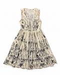 MIU MIU by Miuccia Prada Toile de Jouy Cotton Midi Dress SS 2002