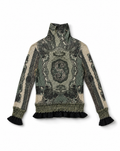 JEAN PAUL GAULTIER Collector “Dollar Bill” Turtleneck Top FW 1994