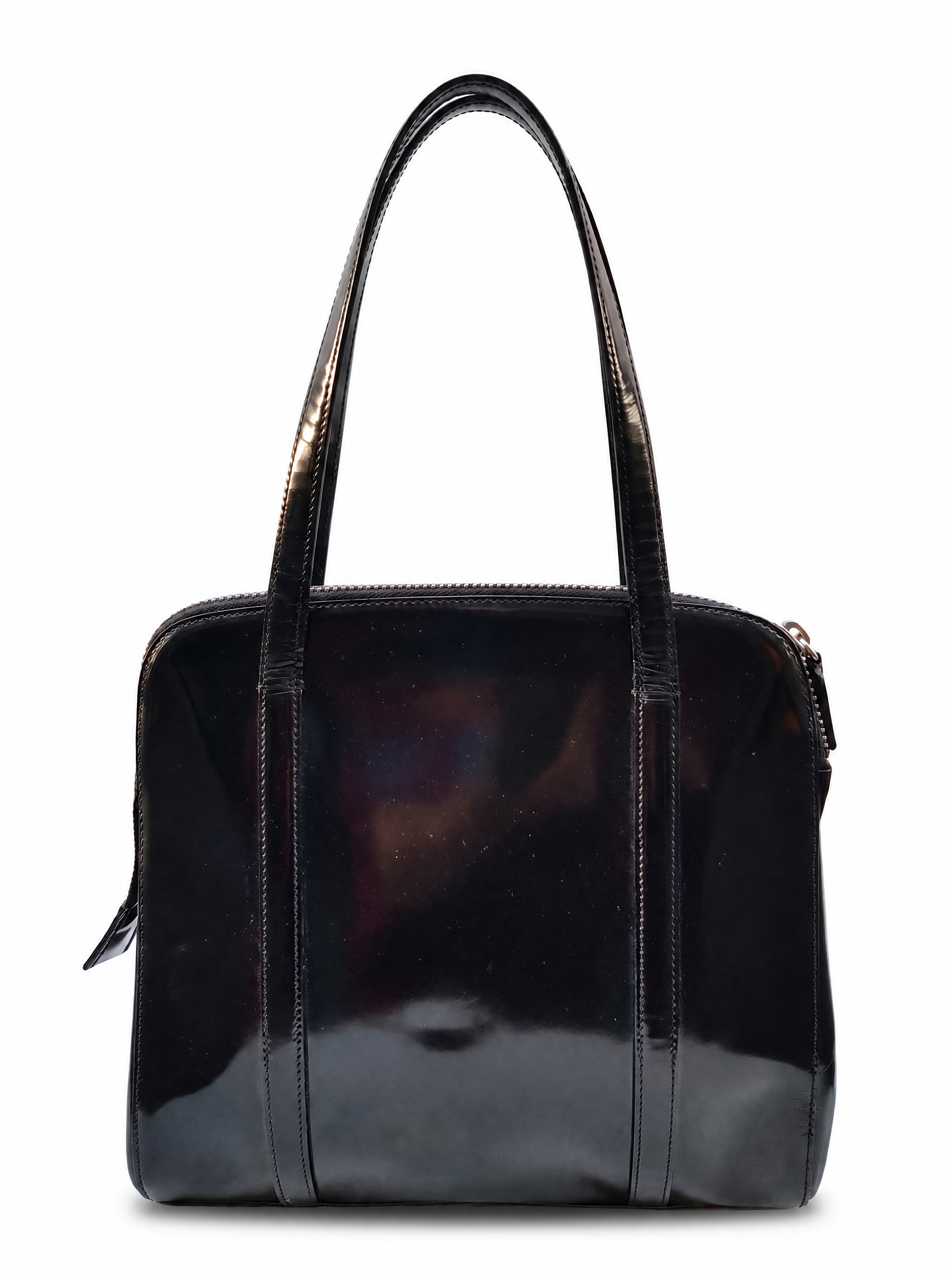 PRADA Black Spazzolato Tote 1995