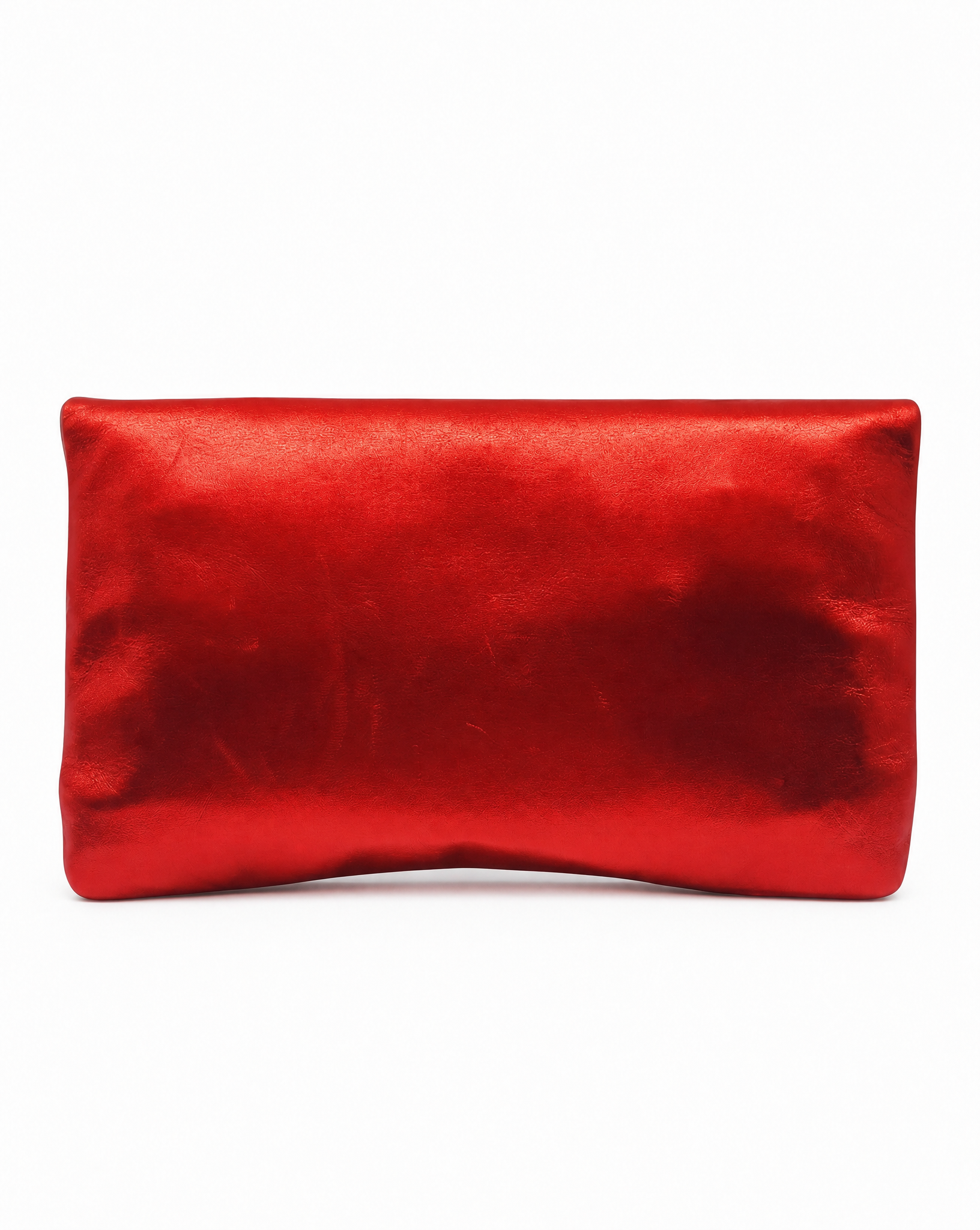 YVES SAINT LAURENT Letters Fold metallic clutch SS 2014