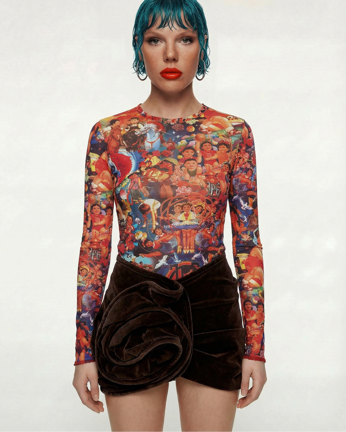 JEAN PAUL GAULTIER Chinese propaganda Top 1990