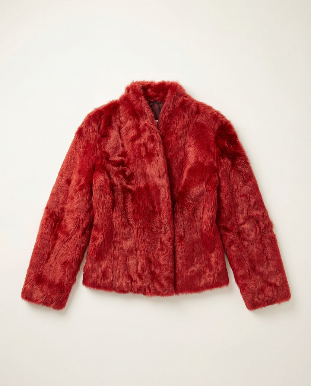 CERRUTI 1881 Vintage red fur Tailored Jacket circa 2000