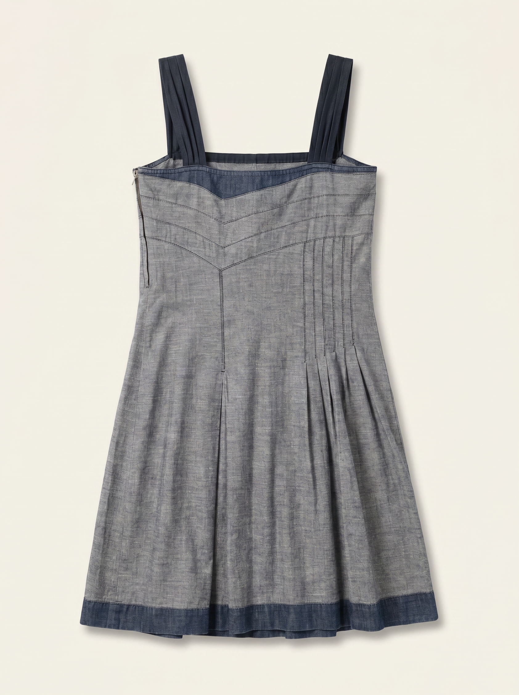 MIU MIU ARCHIVE DENIM MIDI DRESS SS 2006