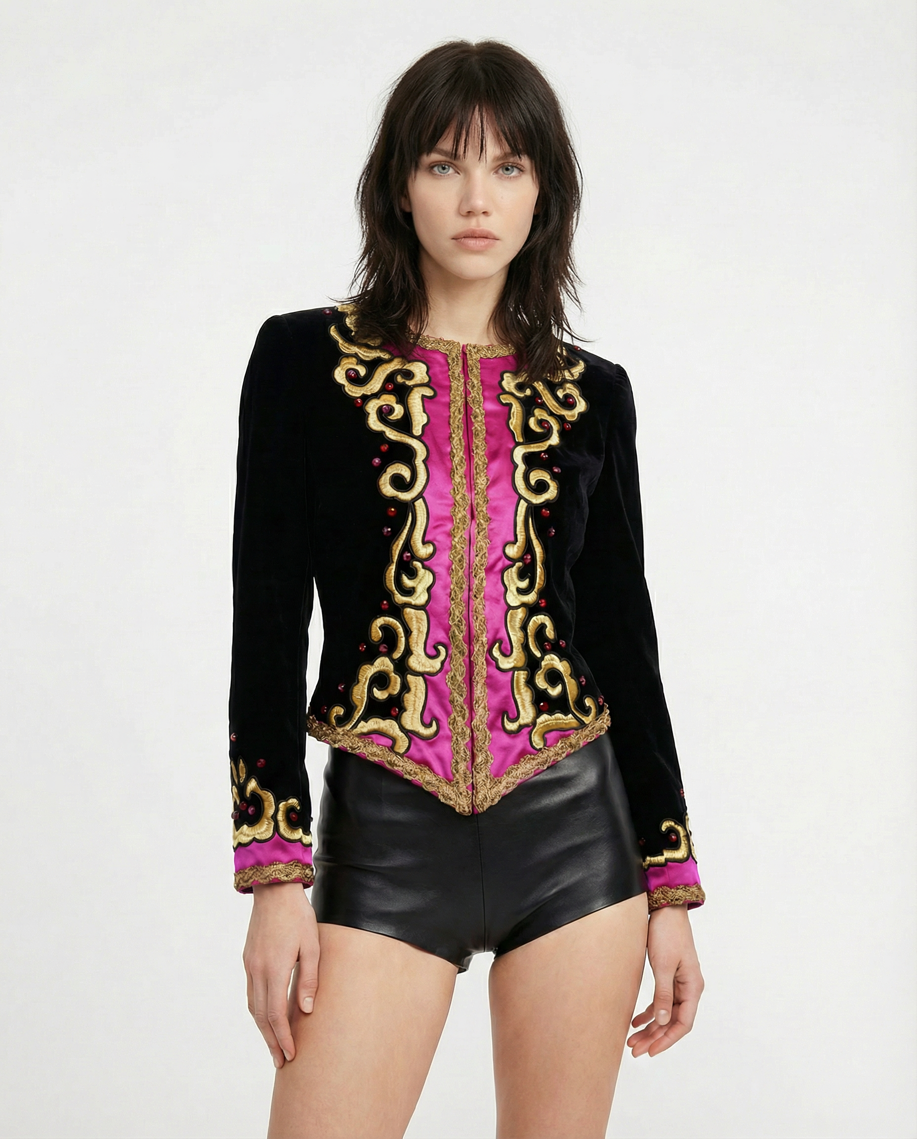 ESCADA statement velvet embroidered jacket 1980