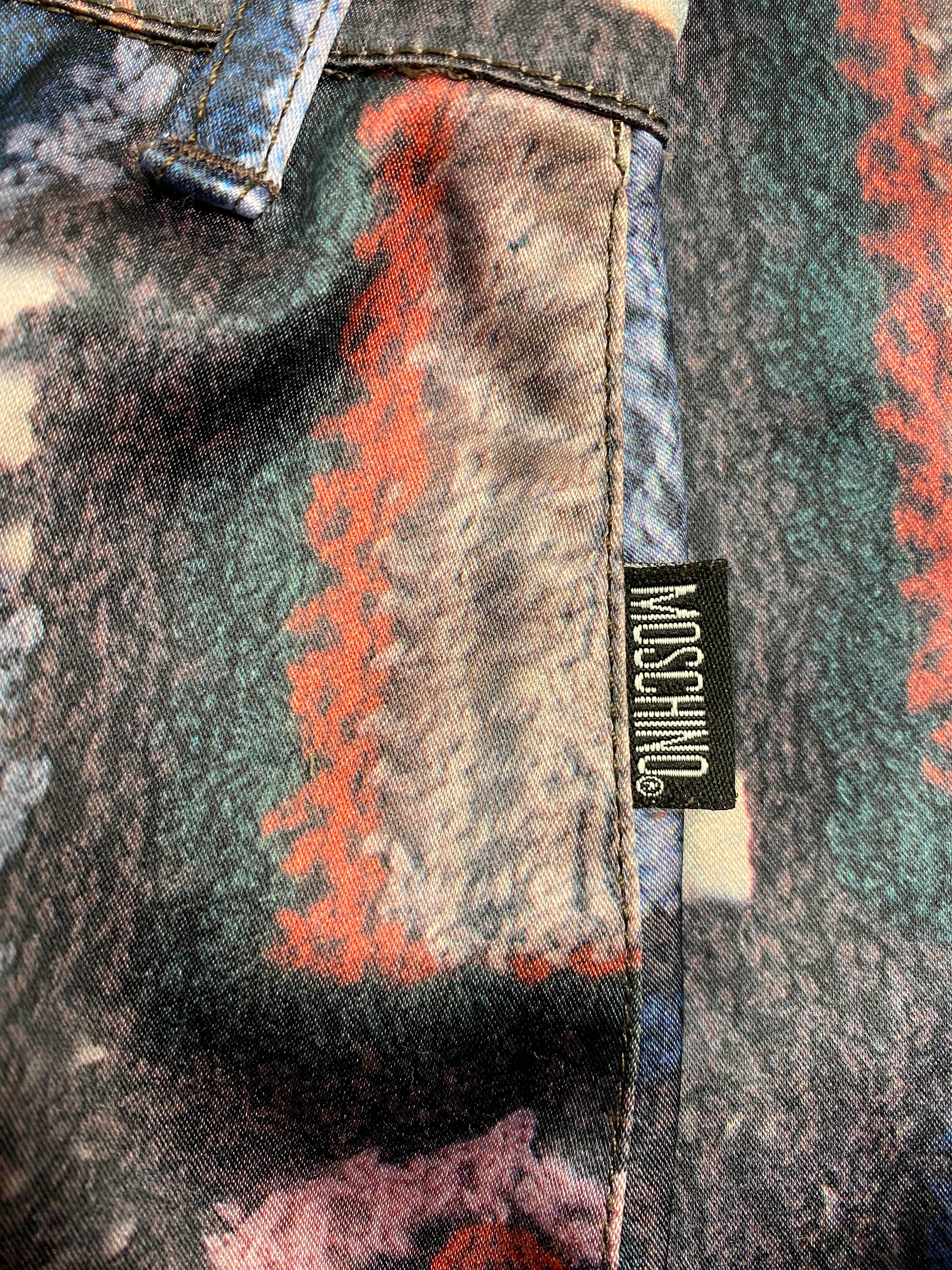 MOSCHINO JEANS Crochet Patchwork Stretch Trousers 1990