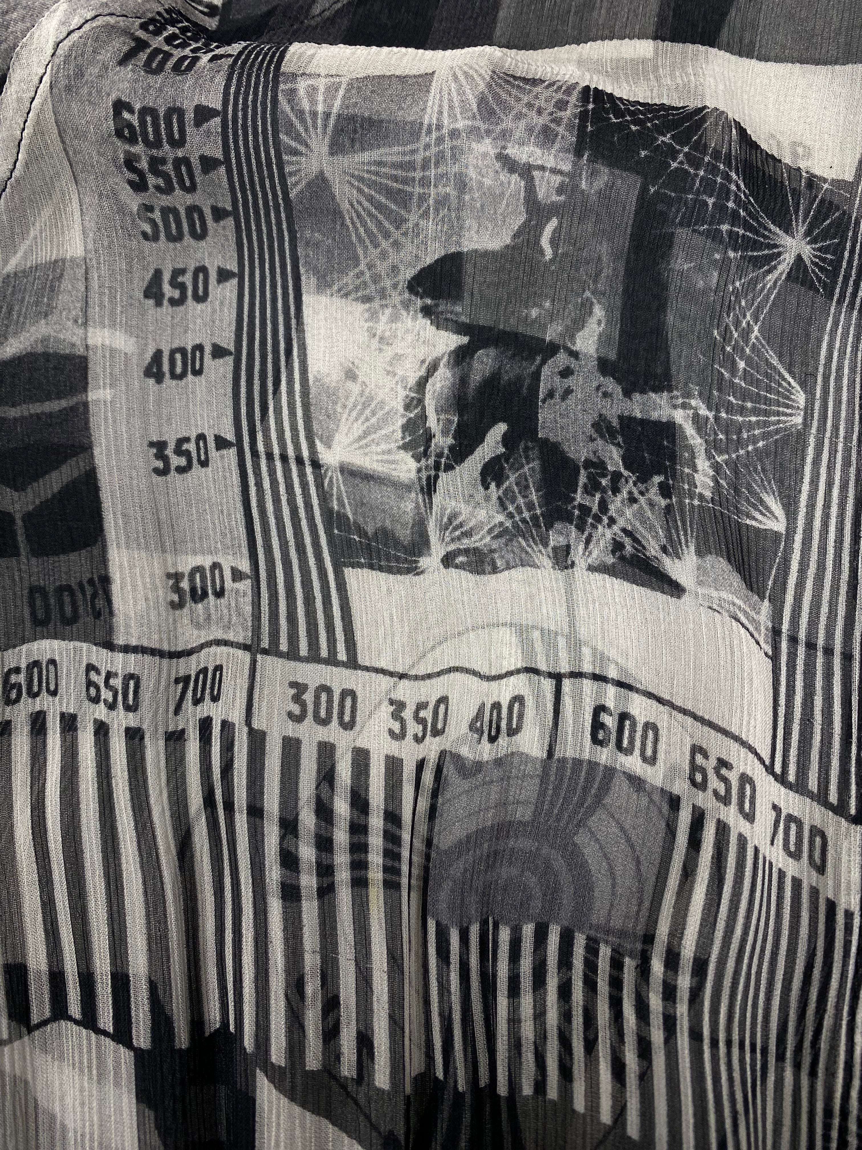 JEAN PAUL GAULTIER Rare Graphic print silk Bomber Jacket