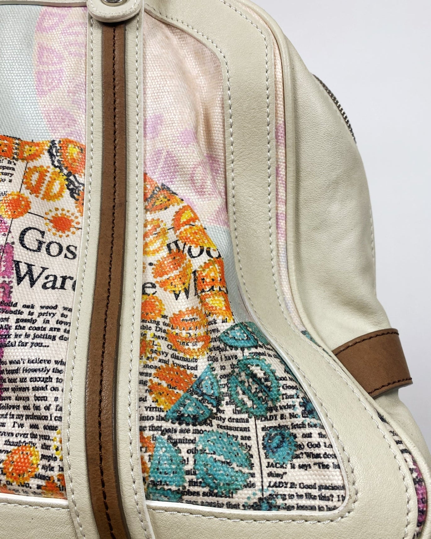 JOHN GALLIANO Newspaper Gazette Shoulder Bag 2000