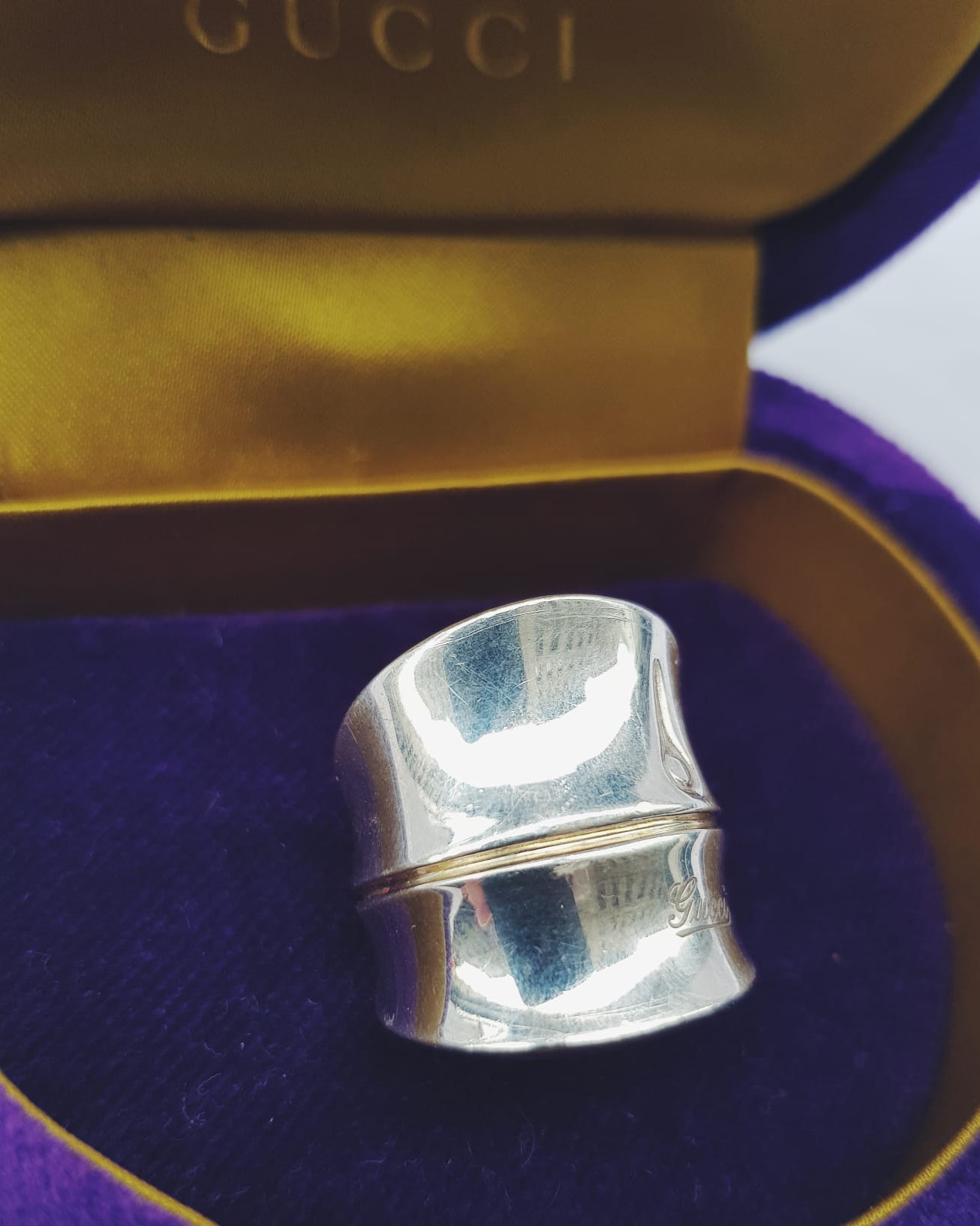 GUCCI Silver Bamboo Ring