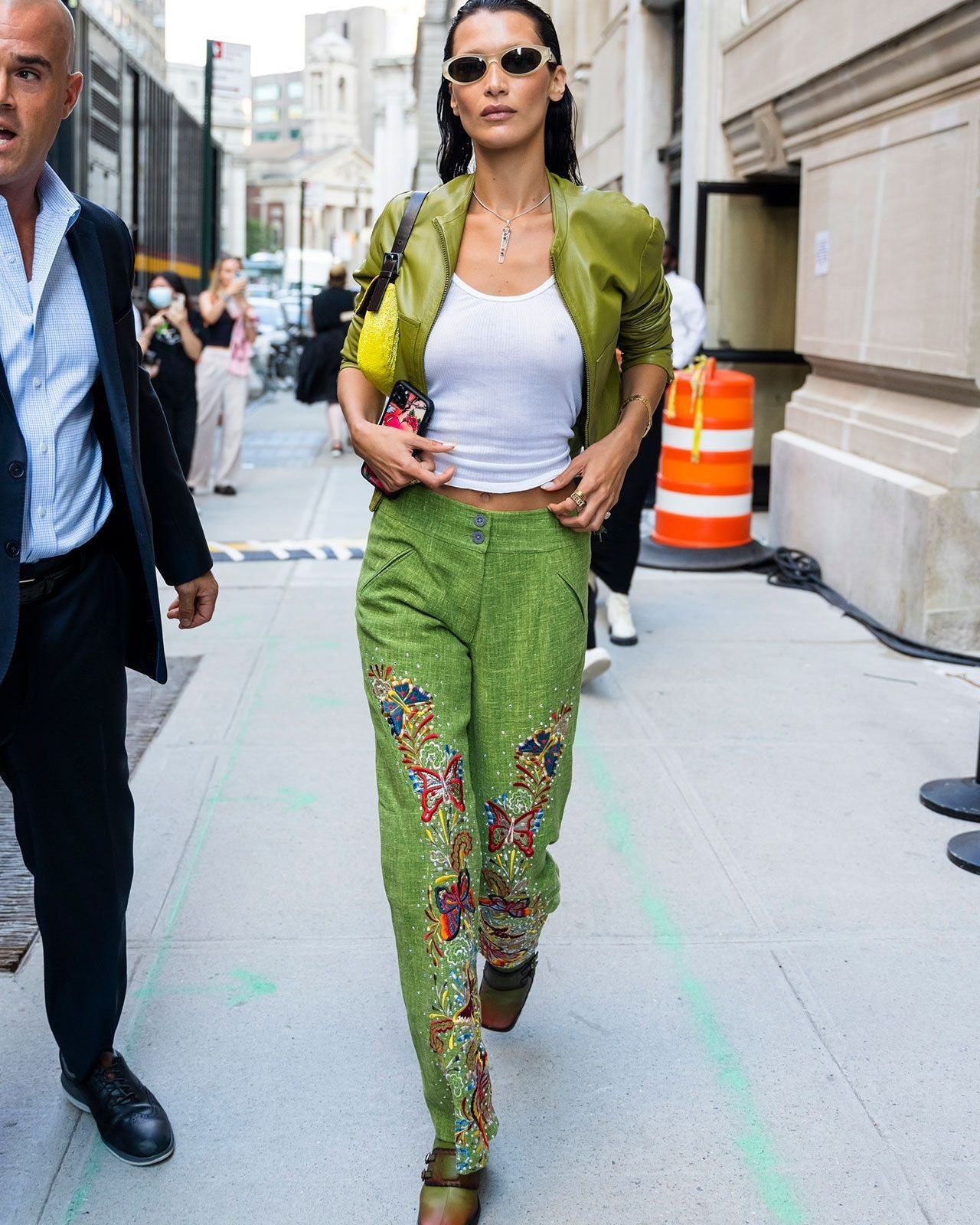 CHRISTIAN DIOR by John Galliano Embroidered Linen Pants SS 2002