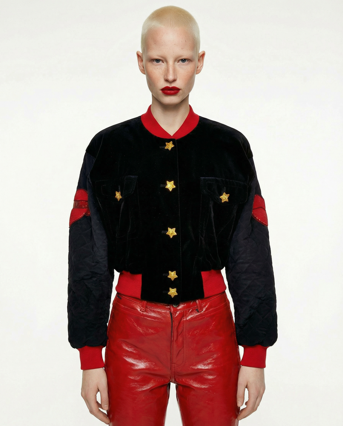 ESCADA Embellished Velvet Bomber Jacket circa 1990