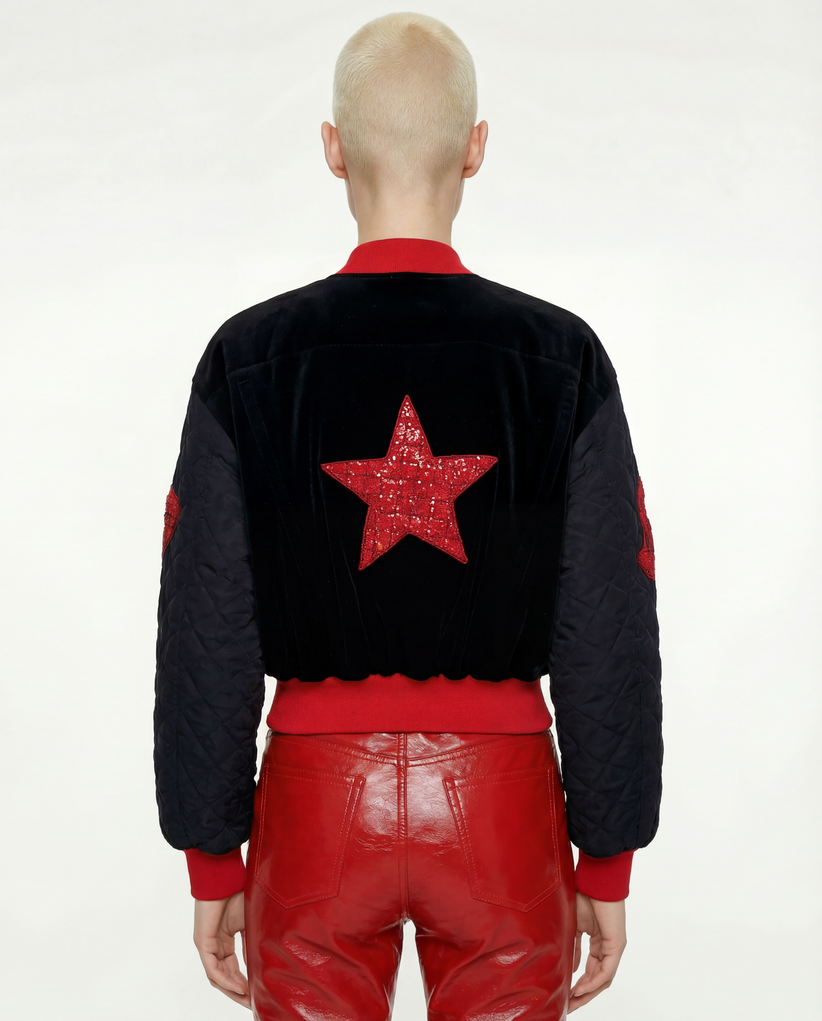 ESCADA Embellished Velvet Bomber Jacket circa 1990