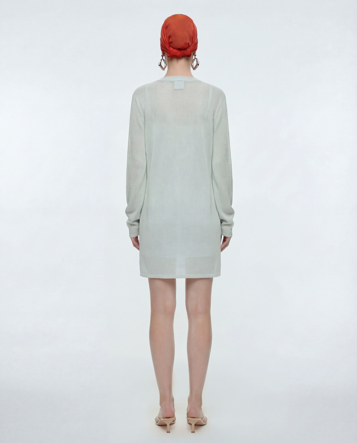 CHANEL Iridescent Mini Dress & Cardigan Set Ensemble circa 2000