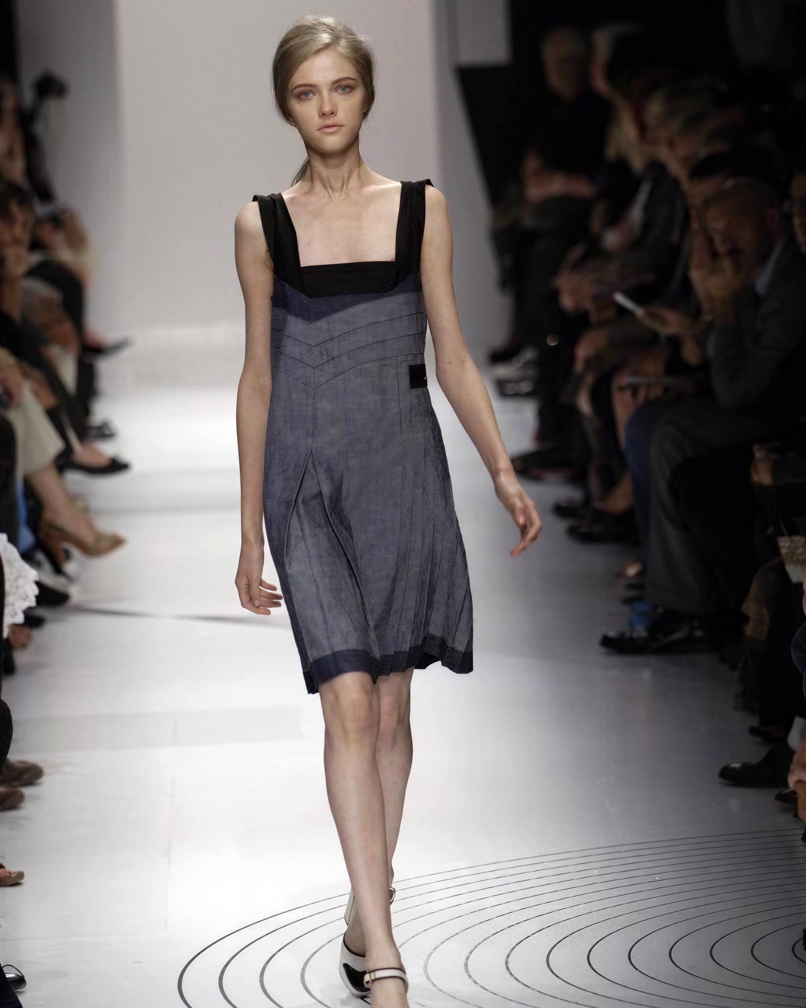 MIU MIU ARCHIVE DENIM MIDI DRESS SS 2006